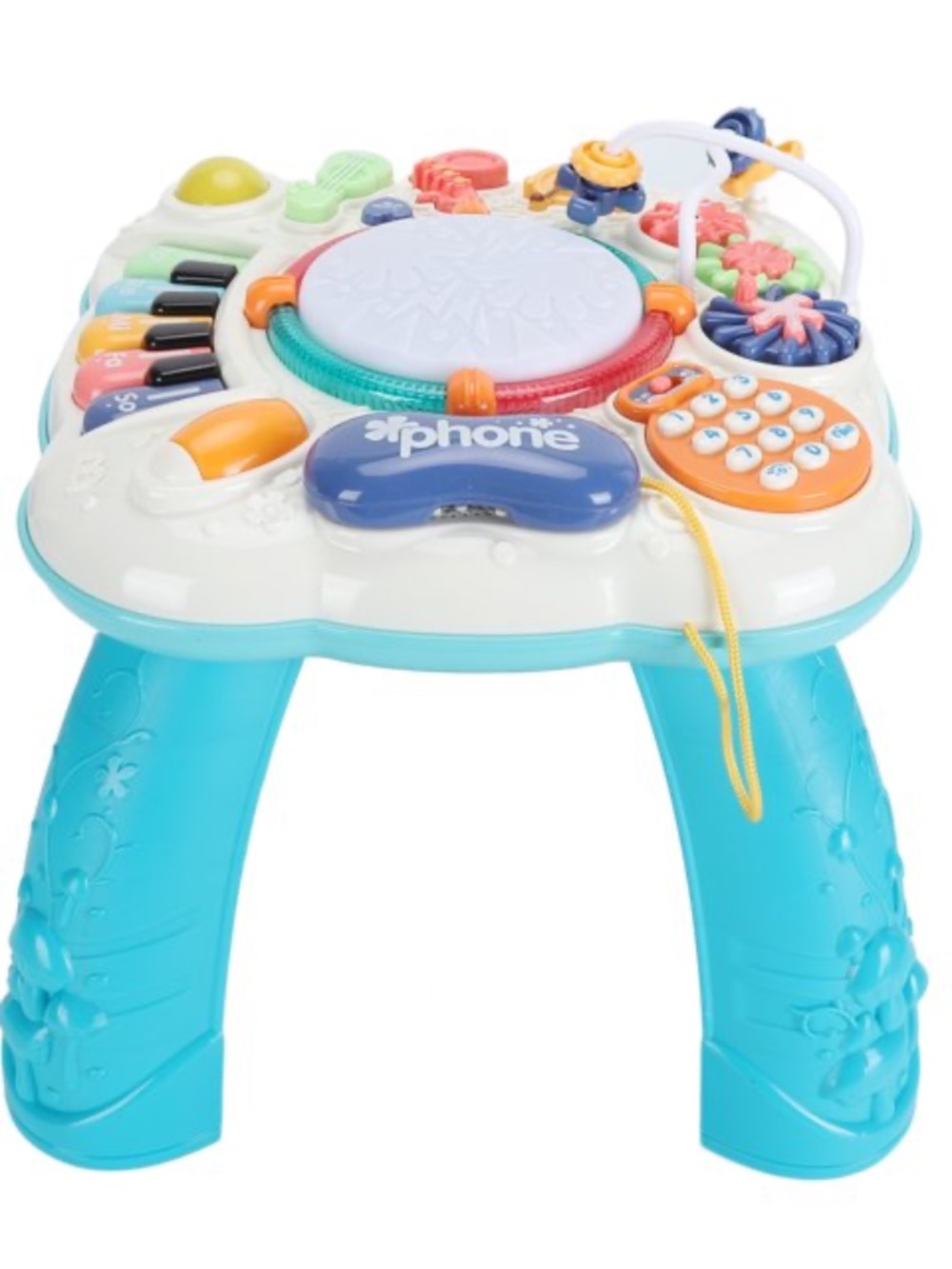 Musical Activity Table, Battery Powered Activity Table Adjustable Multifunctiona